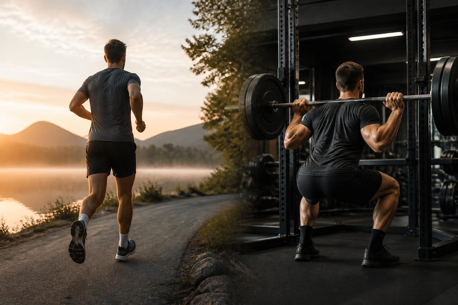 Krafttraining und Laufen am selben Tag